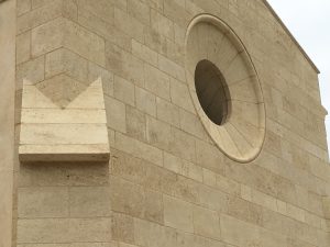 Frontenac French limestone church masonry