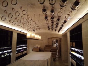 Frontenac French limestone wine cellar